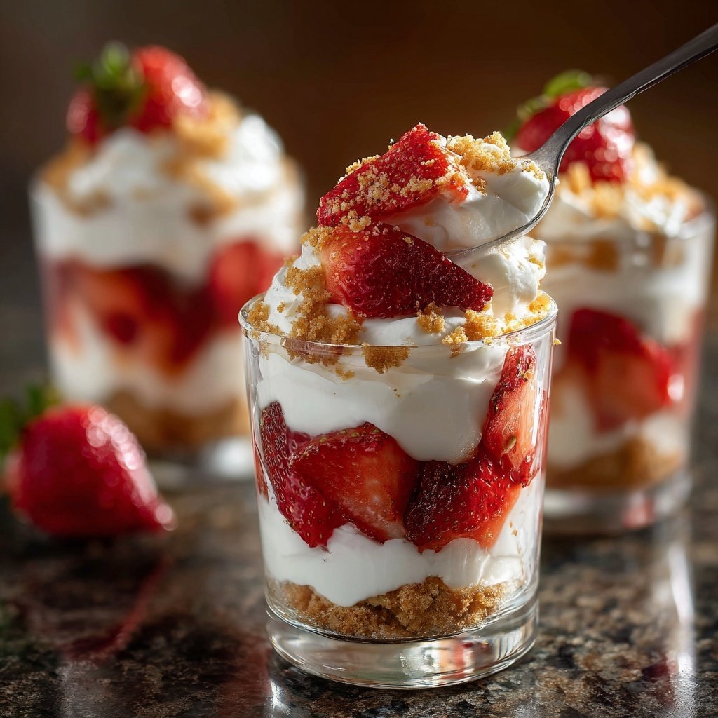 Classic Strawberry Shortcake Parfaits