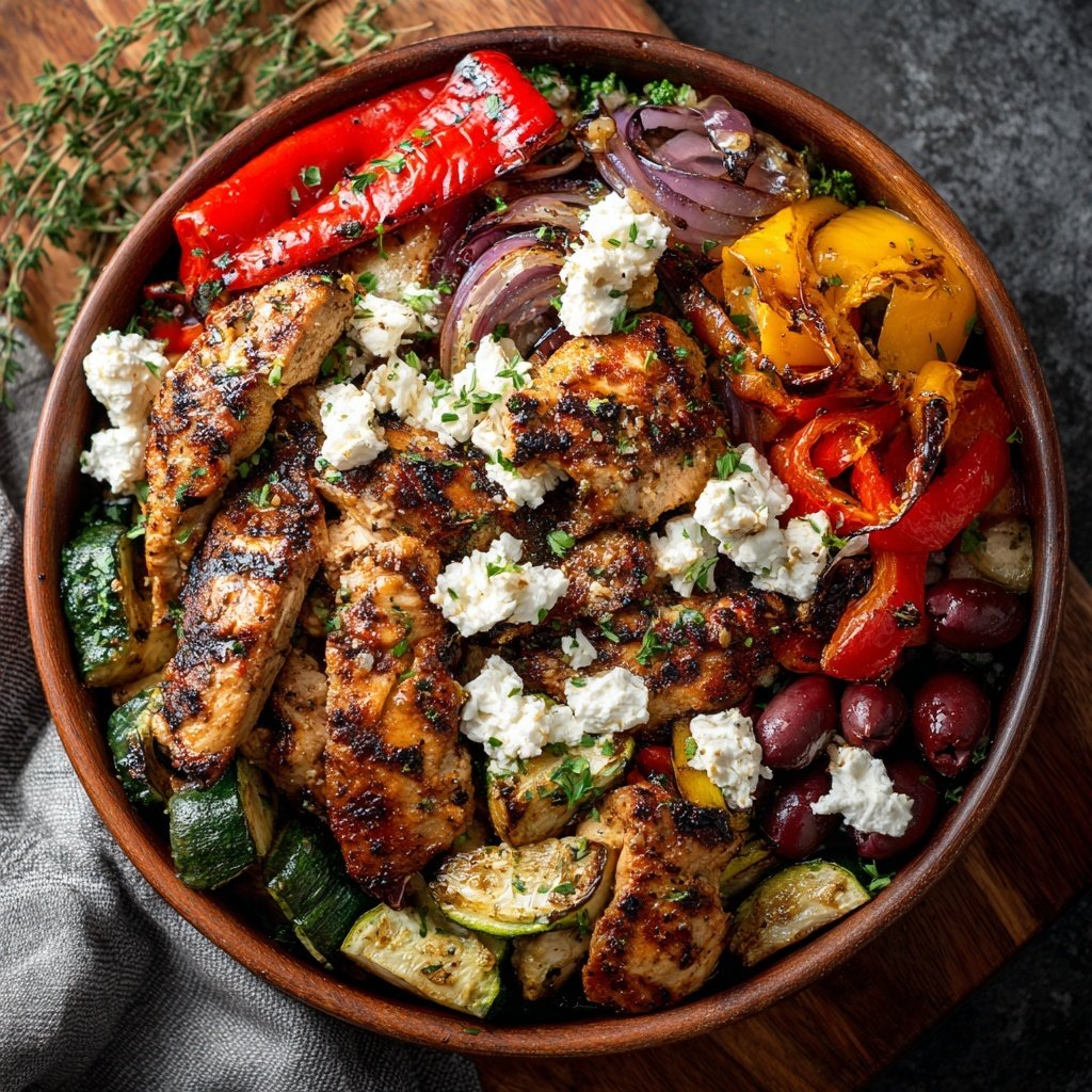 Mediterranean Grilled Chicken Bowl