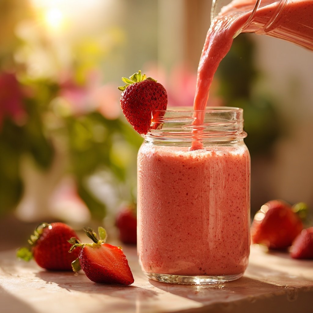 Strawberry Banana Greek Yogurt Smoothie