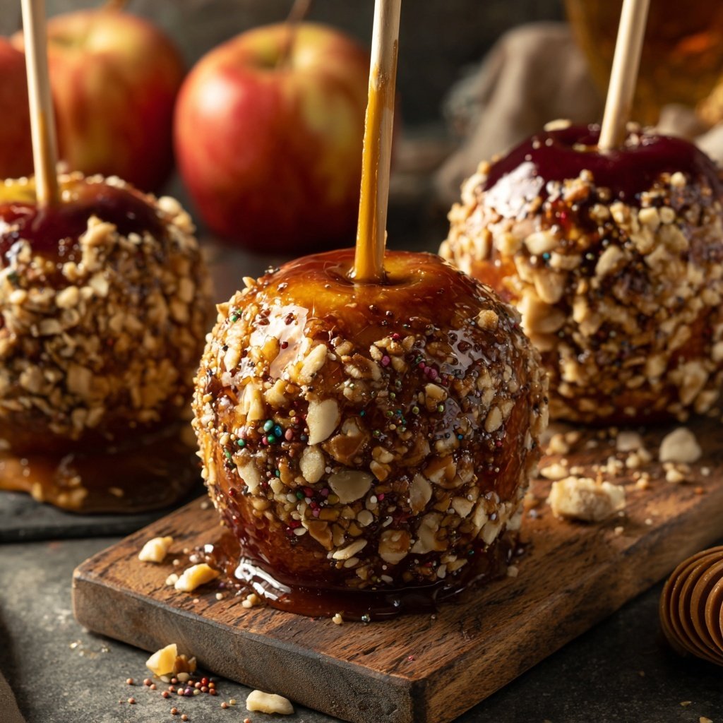 Crunchy Maple Candy Apples