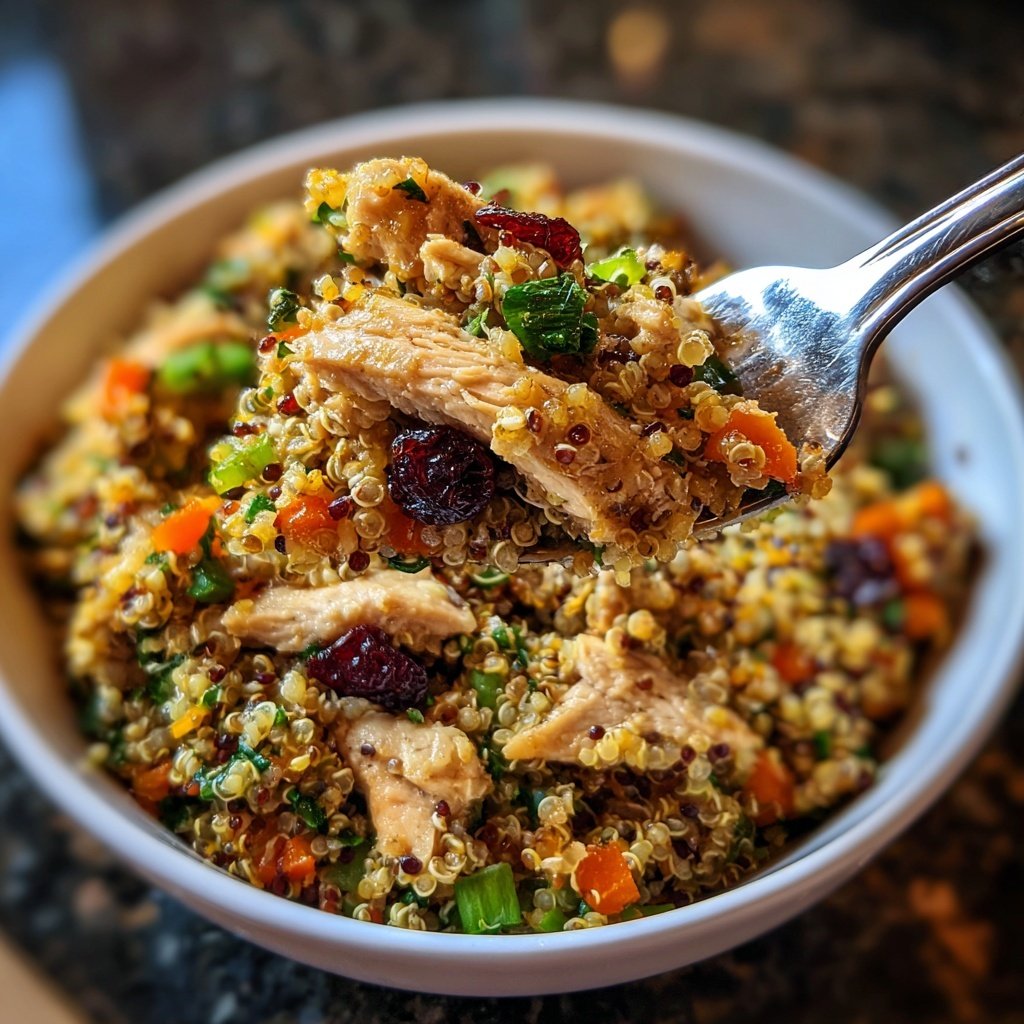 High Protein Chicken Quinoa Bowl