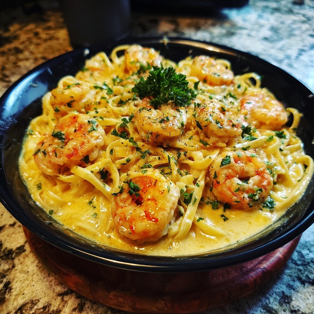Creamy Lemon Shrimp Pasta