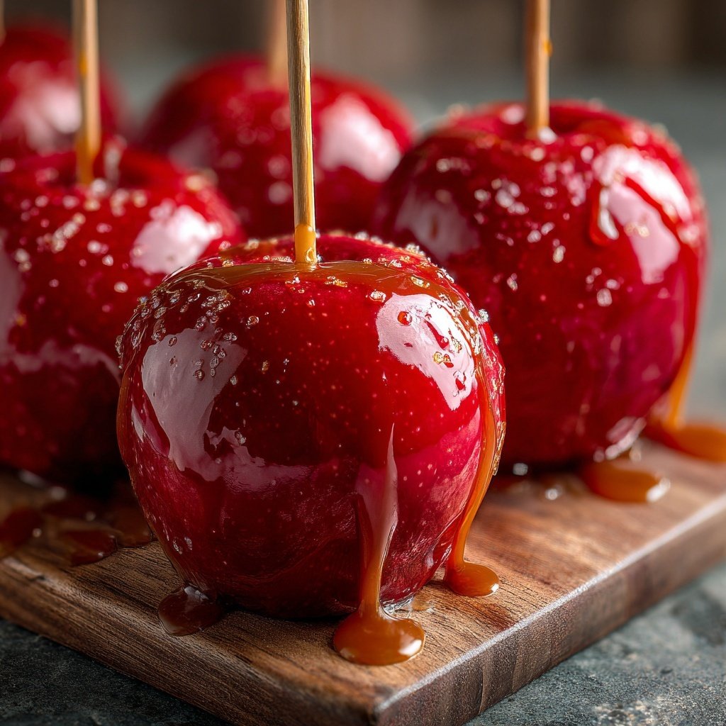 Red Glossy Candy Apples