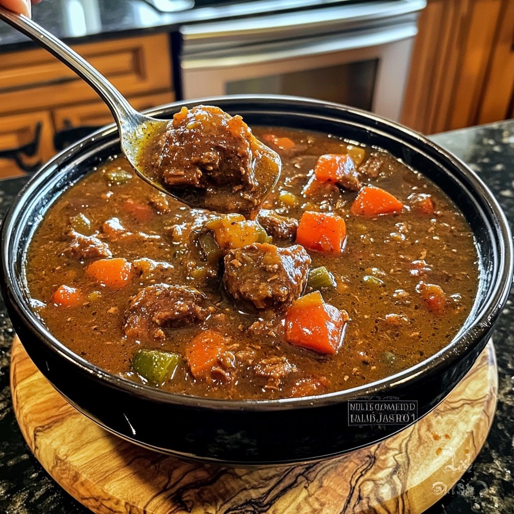Jamaican Beef Stew With Rice